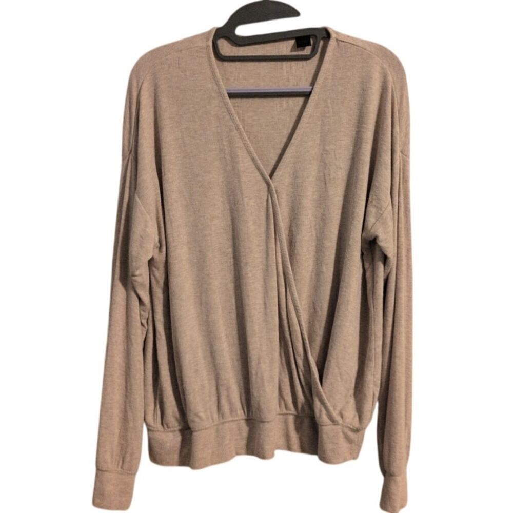 Magaschoni Wrap V-Neck Knit Top – Size Large - Picture 2 of 4